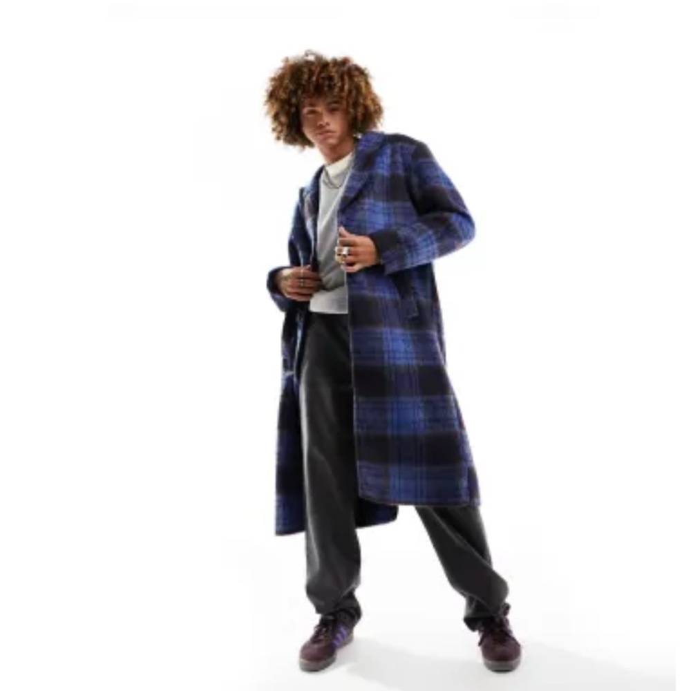 ASOS plaid coat